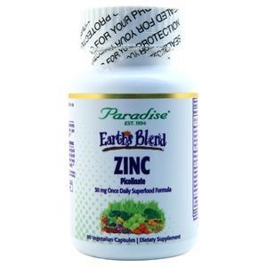 Paradise Herbs Earth's Blend Zinc Picolinate  90 vcaps