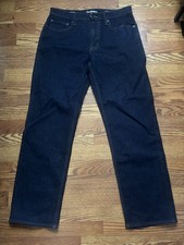 Goodfellow Co Total Flex Relaxed Fit Straight Jeans Dark Blue Denim