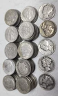 Lot Of 100- 95 USA Roosevelt Dimes 90% Silver Coins 1957-1964 & 5 Mercury Dimes