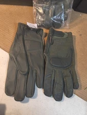TYPE II ARMY COMBAT GLOVES (XL) SAGE GREEN GOAT SKIN LEATHER FLAME RESISTANT