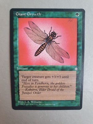 Giant Growth, MTG Ice Age (1995), Common Green Instant NM