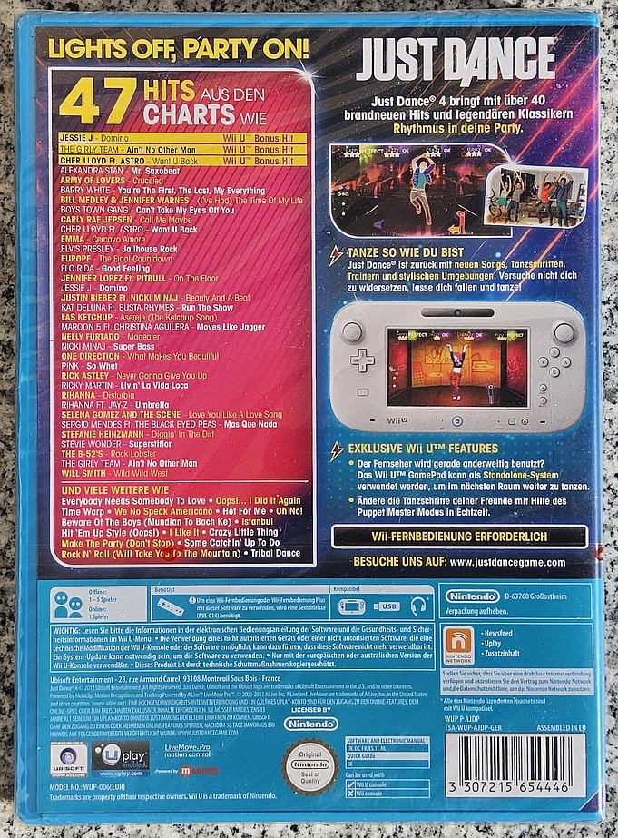 Just Dance 4 Nintendo Wii U PAL NEW SEALED OVP Ubisoft Party Game - Bild 2 von 2