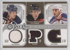 2008-09 O-Pee-Chee Triple Materials Doug Weight Zach Parise Scott Gomez #3M-WPG