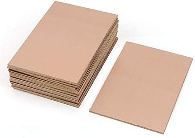FR-4 Copper Clad PCB Laminate Circuit Board, Single Side, 4 x 2.7 inch (10Pcs)