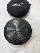 Jabra Speak Bluetooth Audio Conferencing Speakerphone PHS002W w/ Case