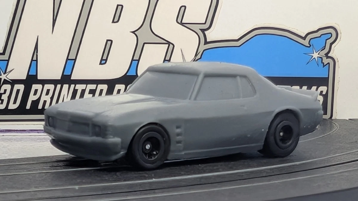 AFX Slot Car 3d Printed Body Holden HJ Monaro Racecar Suit Bulldog 1.6