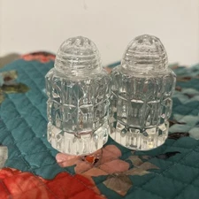 Miniature Glass Salt and Pepper Shakers