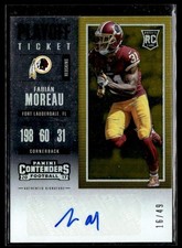 2017 Contenders Playoff Ticket Fabian Moreau RC Auto /49 #159