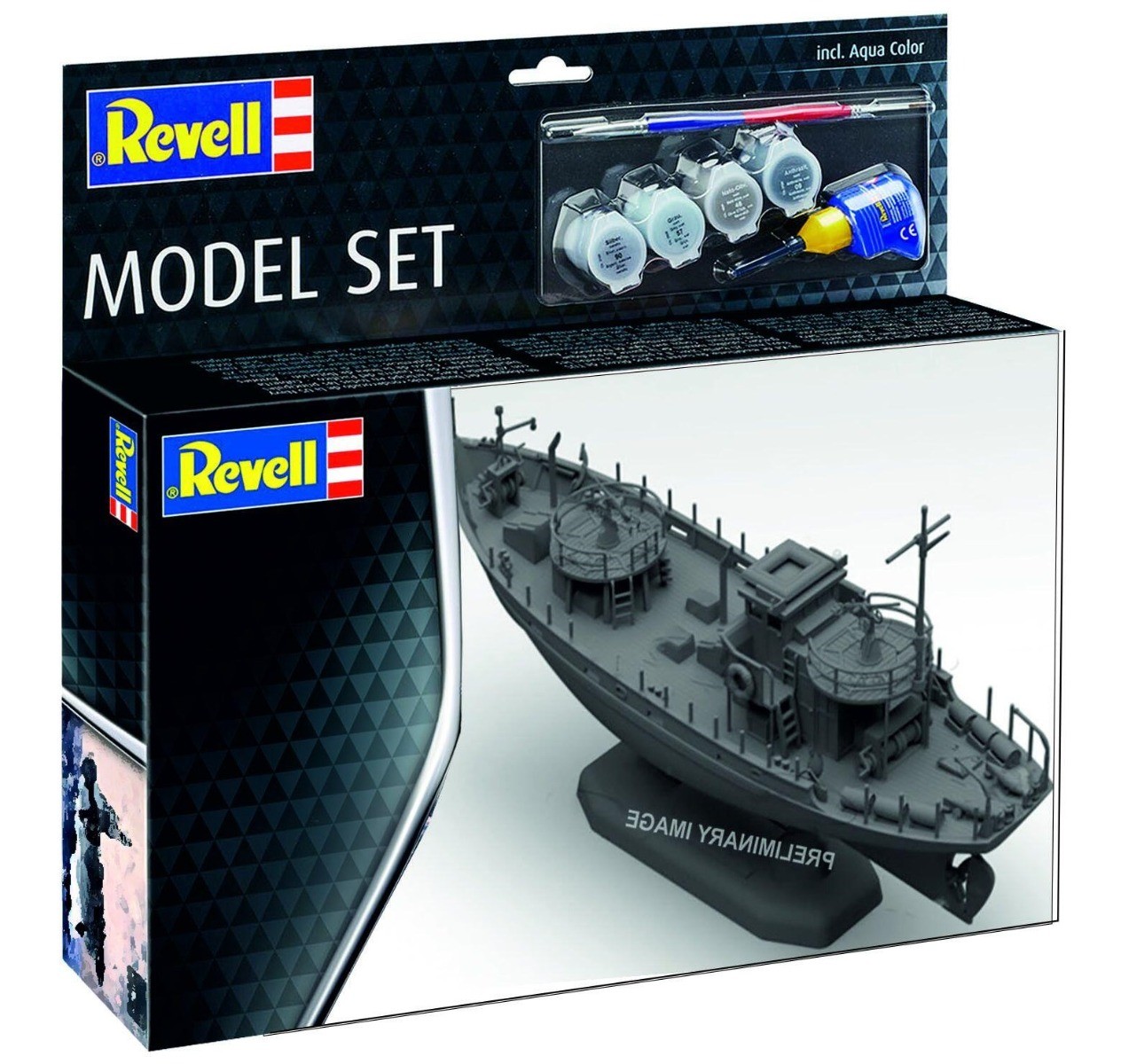 Maquette KFK chalutier de guerre Revell 1:144 avec peinture incluse