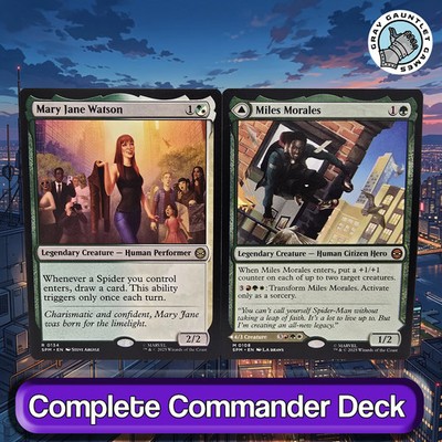 Cosmic Spider-Man COMMANDER DECK 5-Color Spider Verse Legends MTG Custom EDH  | eBay
