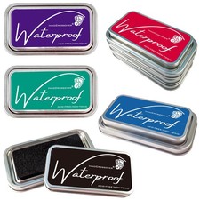 Ink Pads for Rubber Stamps, Rubber Stamps Pads- Permanent, Waterproof, Stamp ...