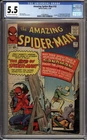 CGC AMAZING SPIDER-MAN # 18 FN- 5.5 1964 SANDMAN DIKO