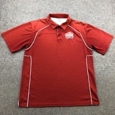 Alabama Crimson Tide Polo Shirt Mens Large Red NCAA Football 2009 Champions