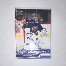 Upper Deck 2023-24 Series 1 Young Guns Jet Greaves #246 Columbus Blue Jackets
