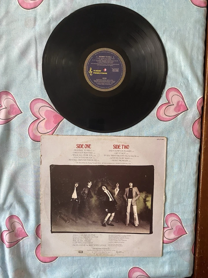 AC/DC Highway to Hell Blue Label - 1st press - 1979 - ALBERT LP vinyl - Image 2 of 3