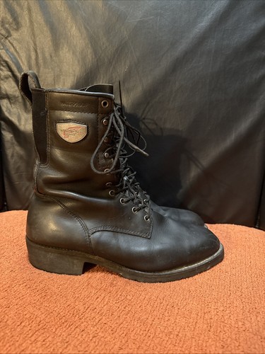 RED WING 980 Motorcycle Boots Red WING Linesman Boots Red Wing Biker Boots 12