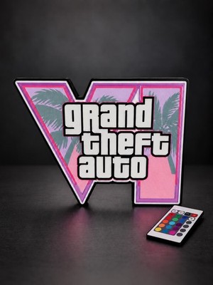 Grand Theft Auto Vl Lampe USB betrieben Vice City Logo LED-Deko