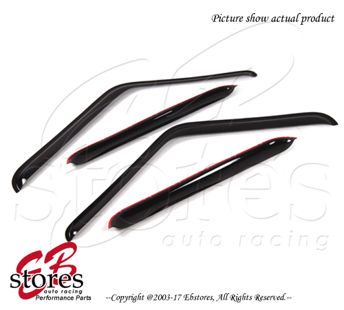 Smoke Tinted Out-Channel Vent Visor 4pcs 1973-1978 GMC C15 K15 C25 K25 Suburban - Picture 1 of 4