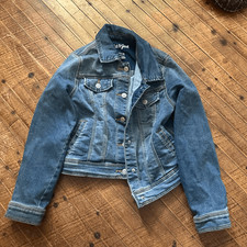 Cat and Jack distressed 10/12 classic normcore denim jacket