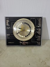 Cray Wood Base - Selco Quartz World Time Clock - 1988 Works 
