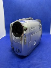Canon DC201 Handheld DVD-RW Camcorder Silver Tested BATTERY DISC