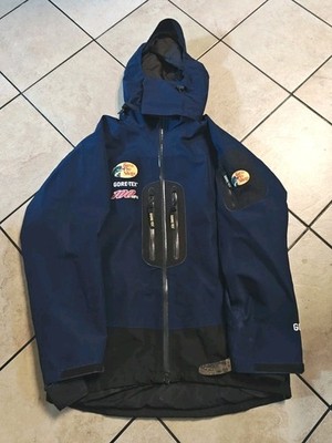 Bass Pro Shops Blue 100MPH Gore-Tex Rain Jacket Medium **Read