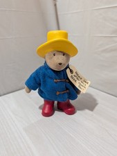 Eden Toys Vintage Paddington Bear Figurine Flocked