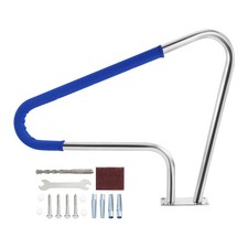 Stainless Steel Swimming Pool Grab Hand Rail Safety Handrail Rail With Base