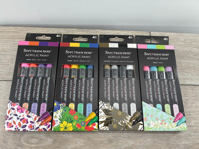Crafters Companion Spectrum Noir Acrylic Paint Markers Pastel Essential Lot Box
