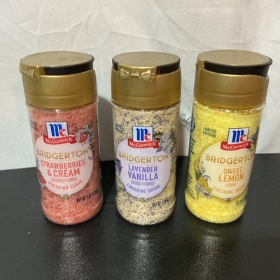 3 Pack Bridgeton Finishing Sugar Lemon n Vanilla n Strawberries Cream Limit NEW