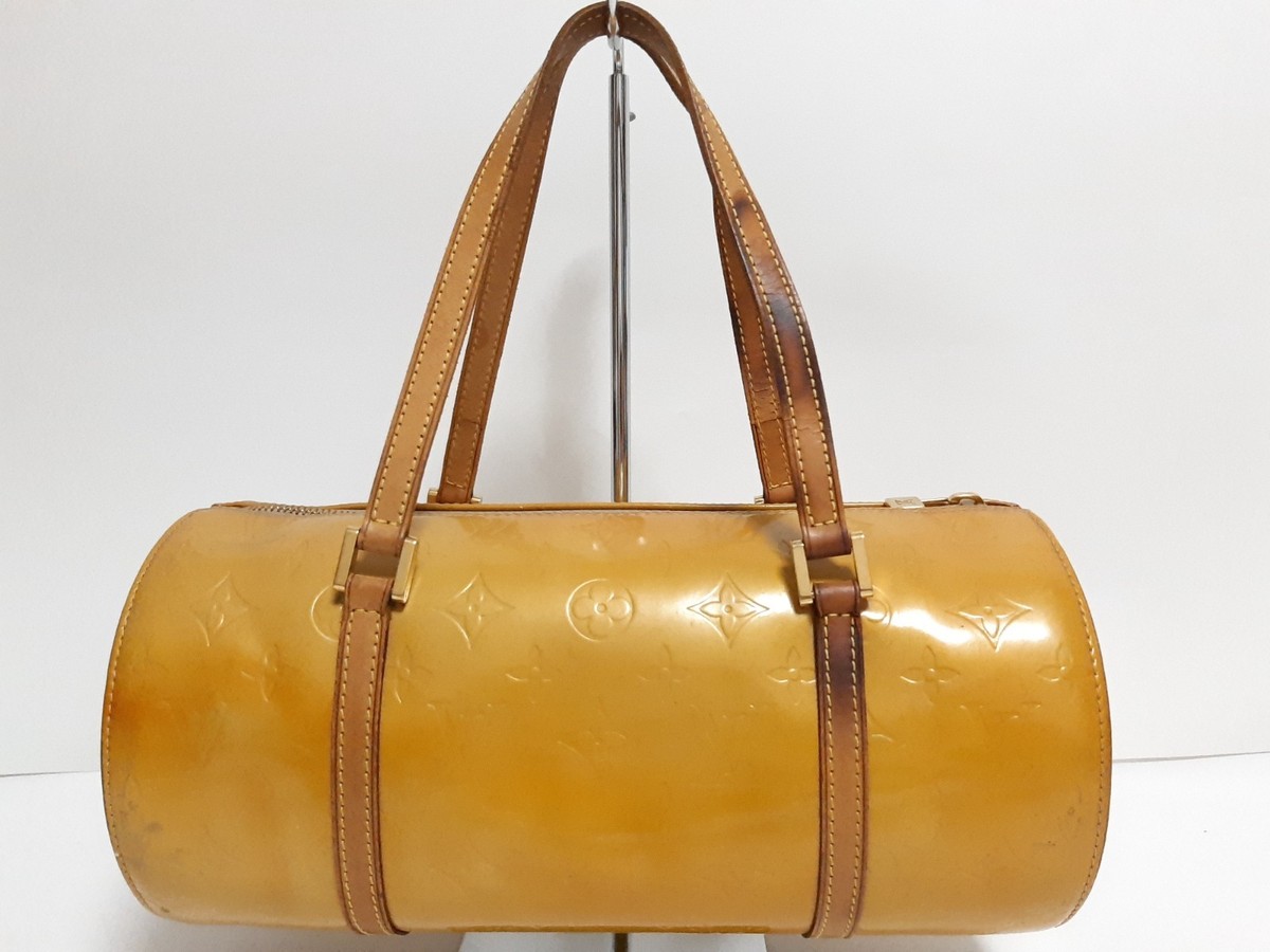 ♦LOUIS VUITTON♦ LV Monogram Bedford Vintage Louis Vuitton Bedford Shoulder Bag Yellow Vernis Leather for