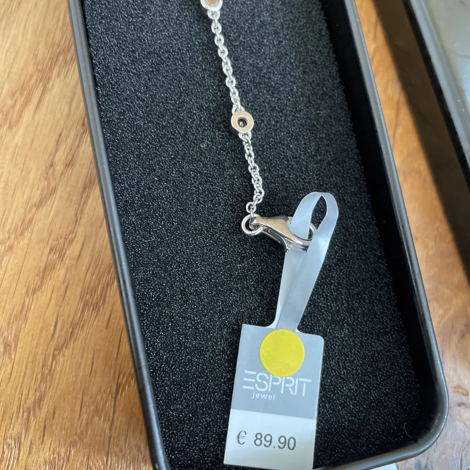 Esprit Armreif Armband Silber Braun 18-20 cm Länge Edel Neu - Bild 3 von 4