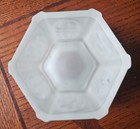 Vtg Indiana Glass Clear Frosted Satin Pagoda Fairy Light Lamp w/Color Tea Light — photo 10