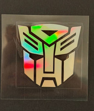 1 x Transformers Autobots Holographic Vinyl Sticker Decal 2" x 2"
