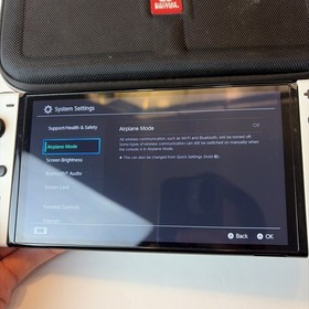 Nintendo Switch OLED White Console With Joycons, Charger, Case HEG-001 US Model