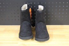 Wonder Nation Girl s Faux Suede Shearling Boot-Black-Size 2 -NWT-25004539