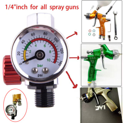 1pcs Car Air Regulator Pressure Gauge Tool fit for Devilbiss Iwata 0-140 PSI new