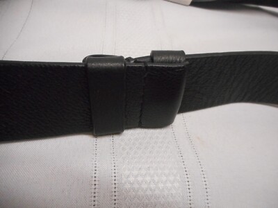 Ceinture Cuir Noire Chicos – Boucle Argent Plaqué – Taille M – Occasion