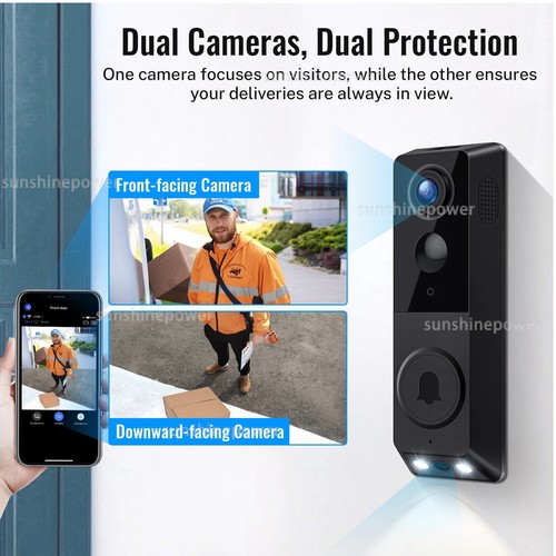 Video Doorbell Camera Wireless with Chime Ringer, Smart AI Human Detection - Picture 16 of 18