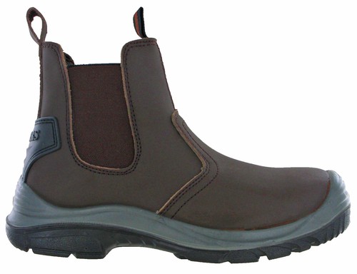 Hombre Grafters Botas de Seguridad Dealer S1 Acero Dedo Cuero Meter Industrial - Imagen 3 de 21