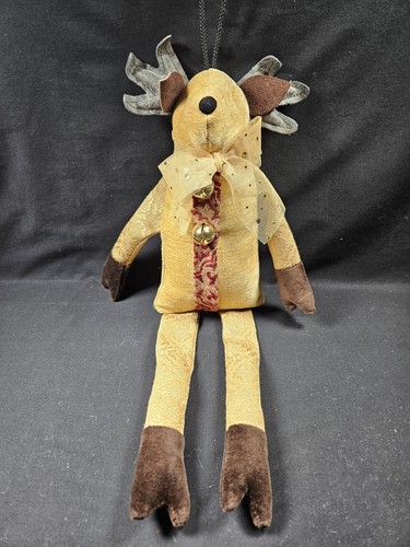Woof & Poof Plush Door Hanger Jingle Bell Deer/Reindeer(?) - Picture 2 of 8