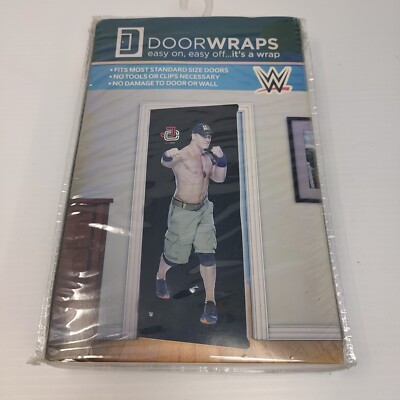 New WWE John Cena Fabric Photo Door Wrap Doorwraps Professional Wrestling
