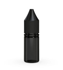 CHUBBY GORILLA 10ML V3 PET Bottles 25pack TRANSLUCENT BLACK BOTTLE/BLACK LID