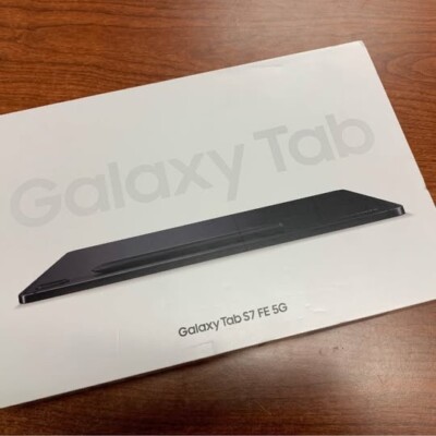 Samsung Galaxy Tab S7 FE 64GB 12.4 in Wi-Fi + 5G AT&T or Cricket  Mystic Black