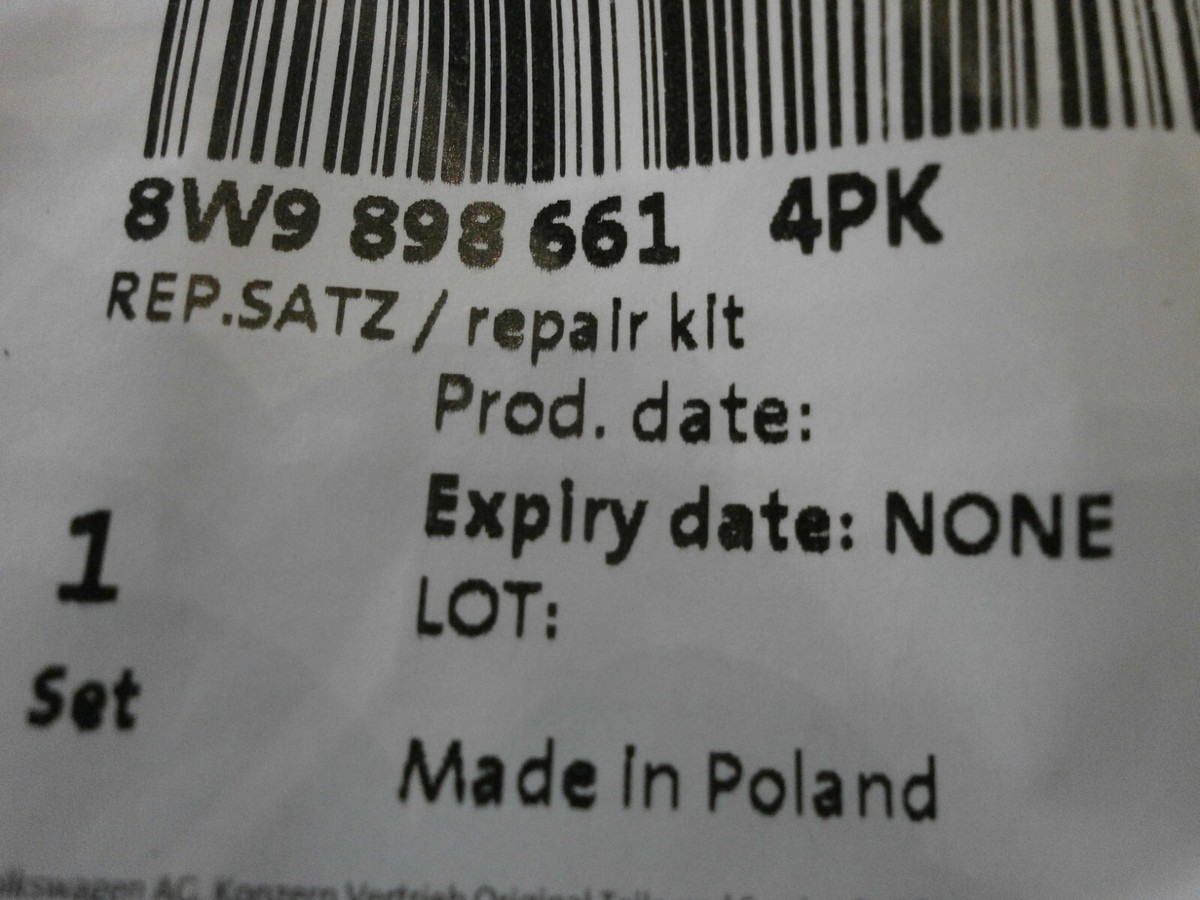 Original Audi A4 Avant (8W) Reparatursatz für Laderaum-Rollo