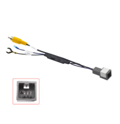 Auto 8-pin Reverse Camera Output Video Adapter Wiring Cable For Mitsubishi Xpand