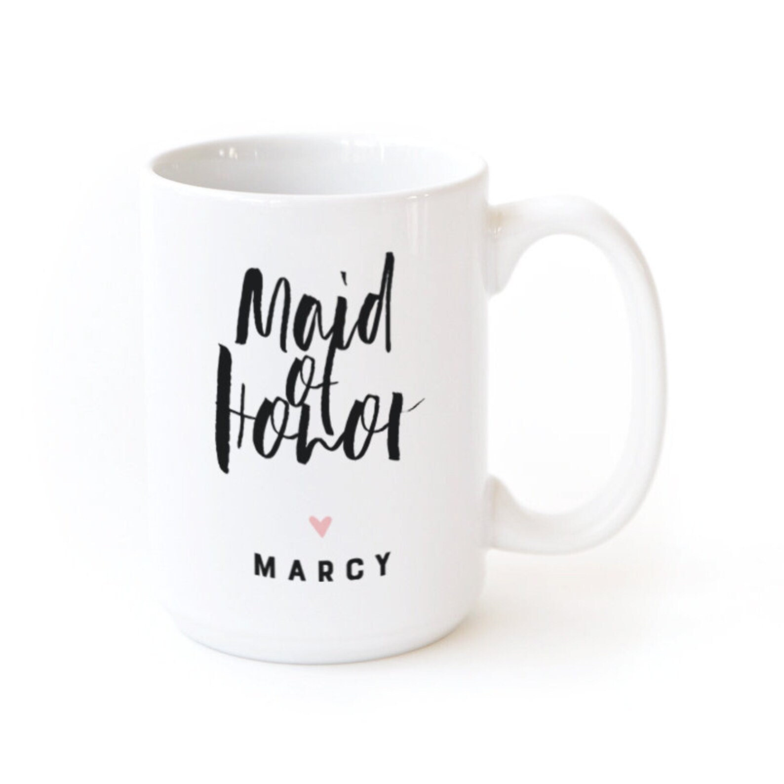 Maid Of Honor Personalized Personalized Porcelain Ceramic Coffee Mug Wedding