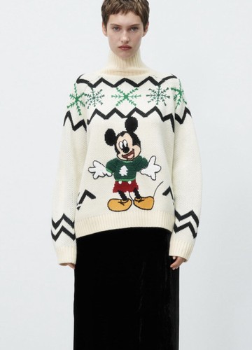 NWT ZARA MICKEY MOUSE DISNEY LONG KNIT 