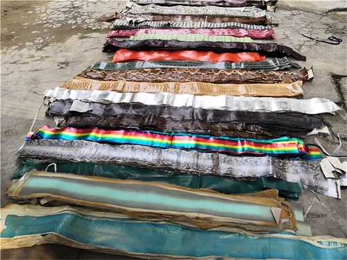 Real Leather Snake Skin Leather Hide Whole Pelts DIY Tanned Multicolor Material - Picture 5 of 39
