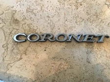 1969 - 1974 Dodge Coronet Fender Badge Emblem Nameplate Insert Near NOS Quality